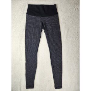 Lululemon Wunder Under Black/Gray Mid Rise Leggings Women's Size 4 W24"x29" Tall